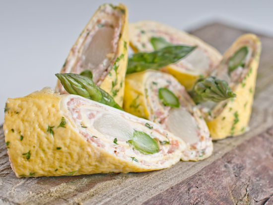 Eierwrap met asperges