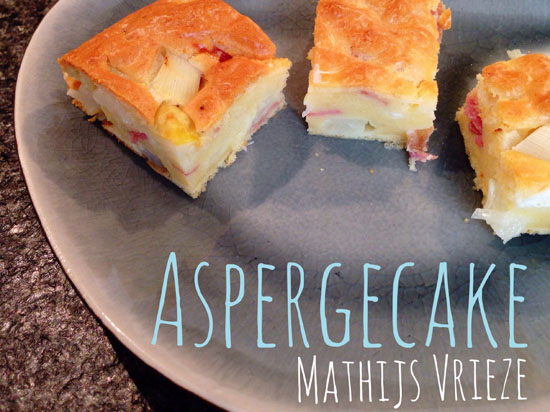 Hollandse asperge cake van Mathijs Vrieze